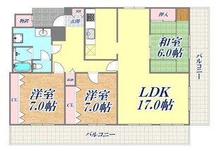 シャルマン屋敷本の物件間取画像